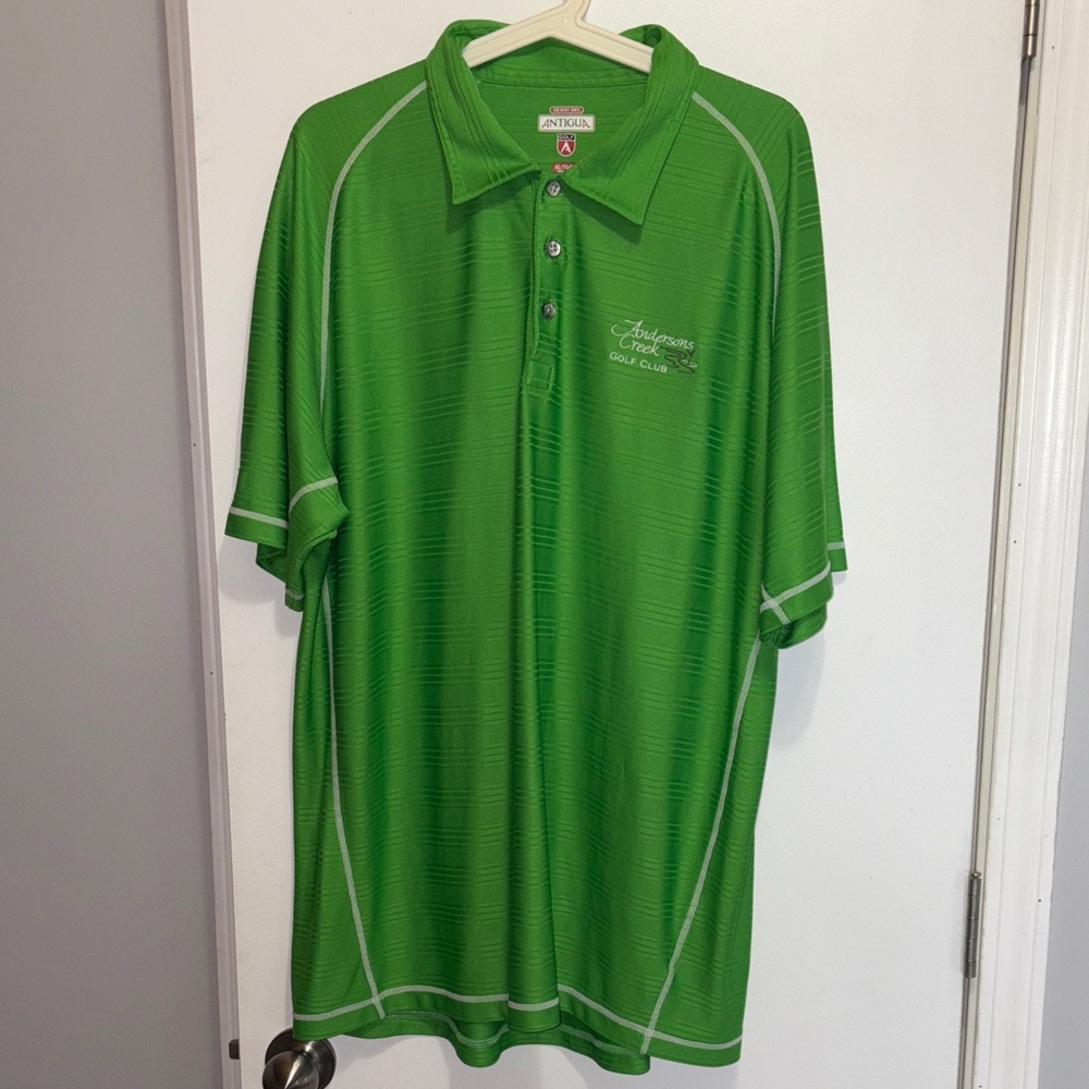 Antigua Vibrant Green Polo Shirt